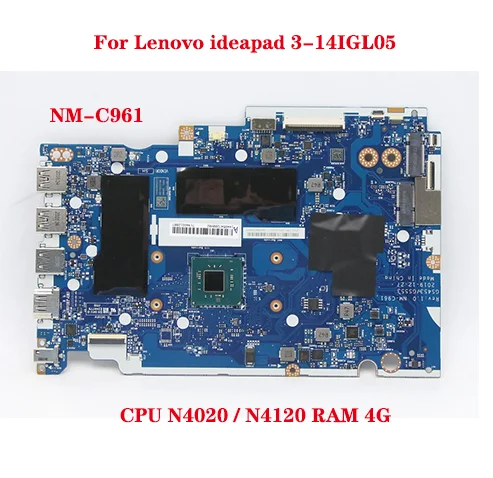 Ʈ ǻ  ü , SN NM-C961 FRU 5B20S44399 CPU N5030 UMA DRAM 4G  ȣȯ, ideapad 3-14IGL05